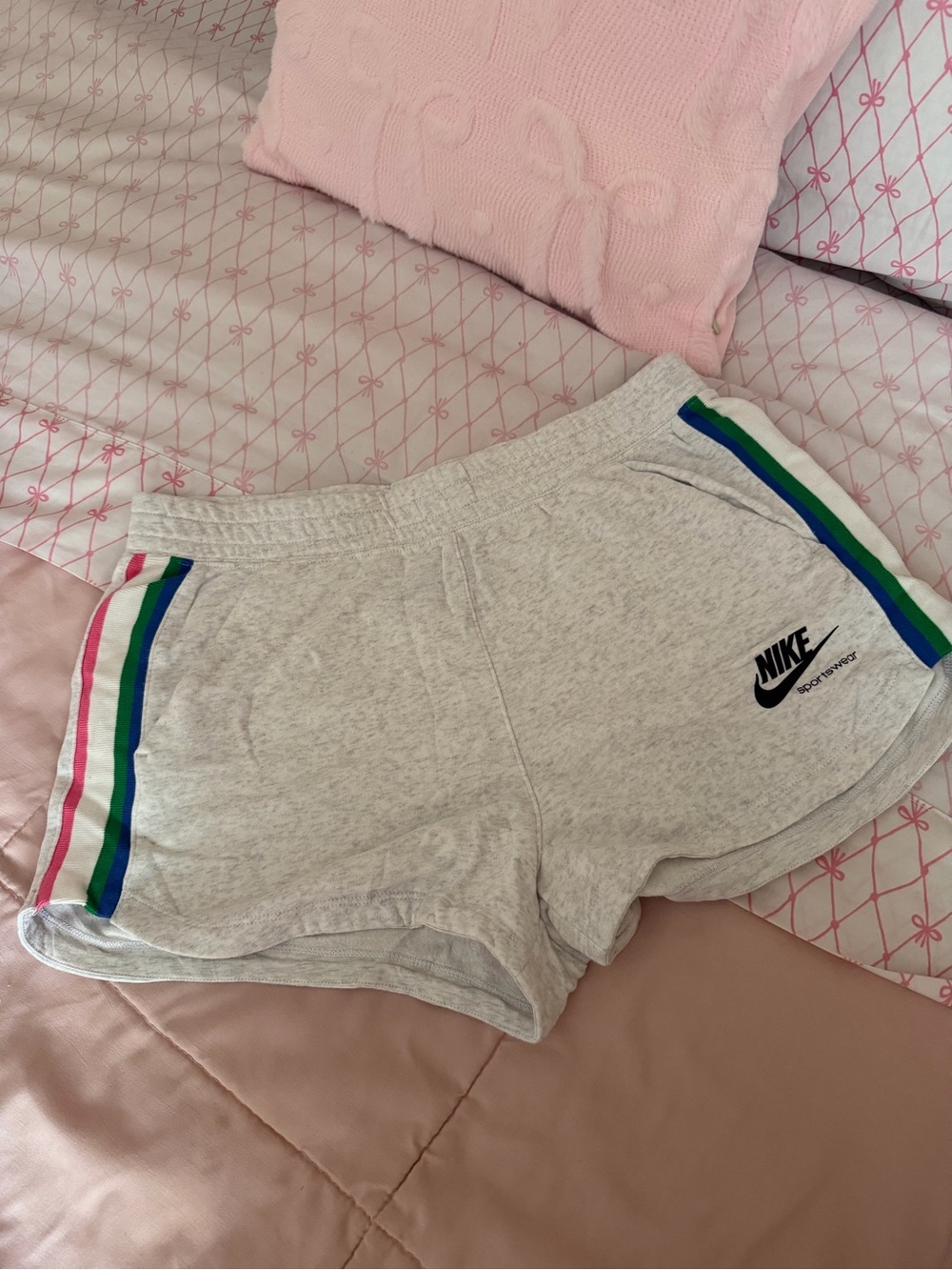 Nike Women's Light Gray/Cream  Lounge Shorts